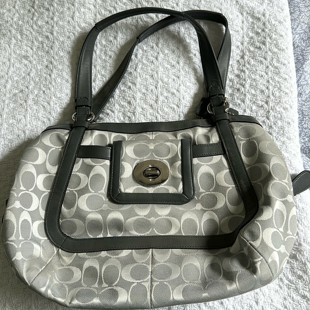 Coach Silver C purse